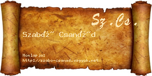 Szabó Csanád névjegykártya